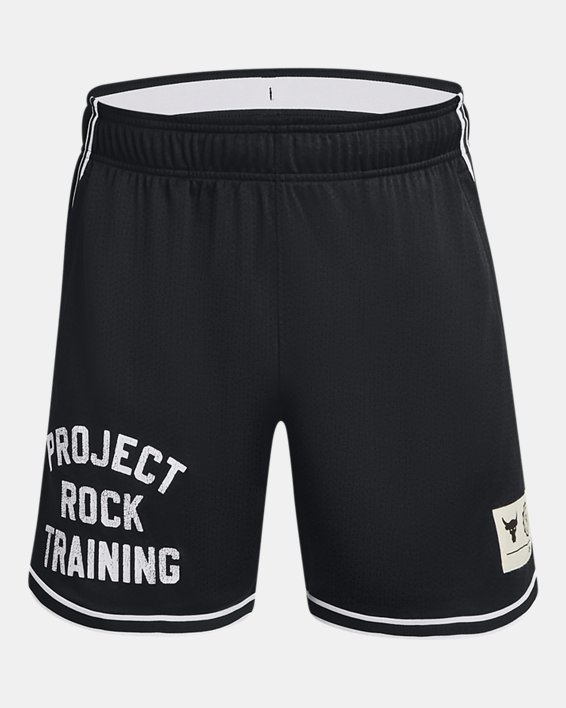 Men's Project Rock Penny Mesh Shorts, Black, pdpMainDesktop image number 7